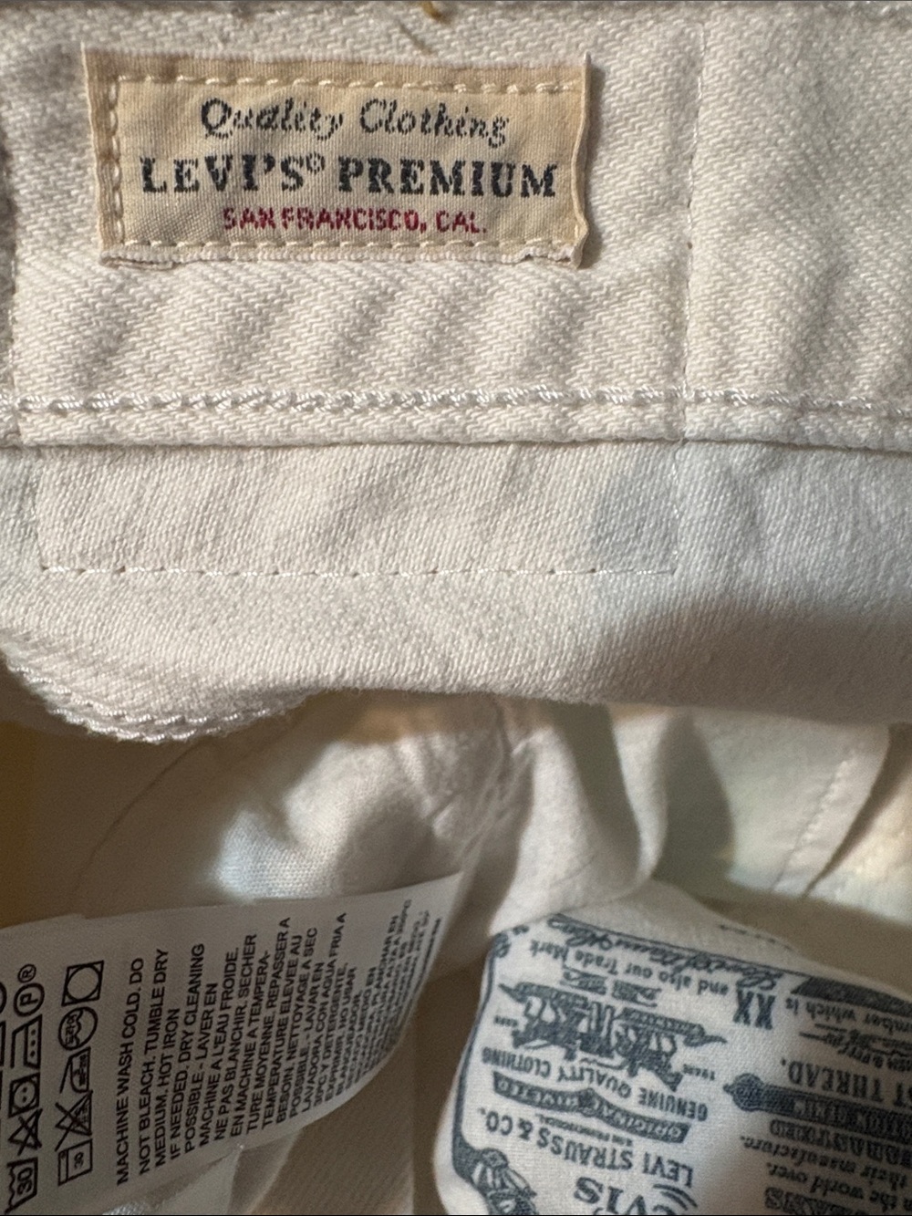 LEVIS PREMIUM Denim W27/L30 Yacht Time - White - Picture 5 of 6